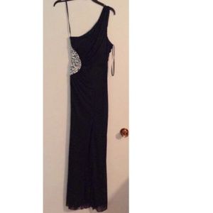 Navy Blue Evening Gown